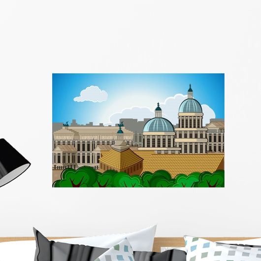 europe skyline city capital Rome background Wall Mural