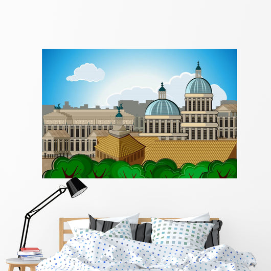 europe skyline city capital Rome background Wall Mural