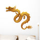 3d Render of Golden Dragon Wall Decal