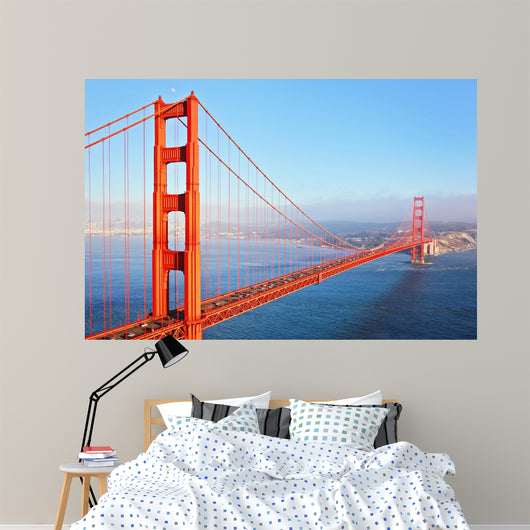 Golden Gate Bridge In Evening Light - San Francisco Wall Mural