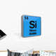 Silicon Element Periodic Table Wall Decal