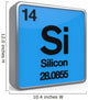 Silicon Element Periodic Table Wall Decal
