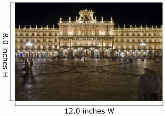 Plaza Mayor, main square in Salamanca, Spain. Wall Mural