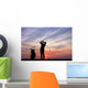 Golfer Sunset Wall Mural