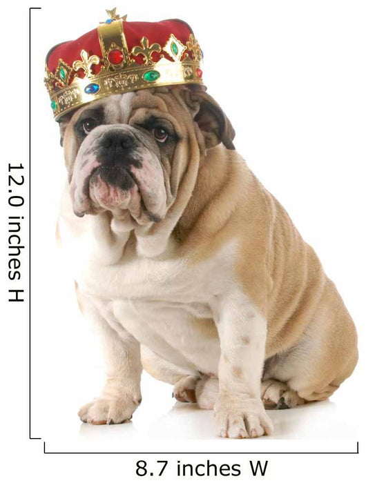 Dog Wearing Crown Wall Decal
