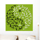 Yin Yang made from yoga asanas for your design Wall Mural
