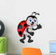 funny lady bug cartoon Wall Decal