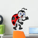 funny lady bug cartoon Wall Decal