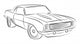 Muscle Car Drawing