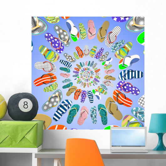 Flip Flops Wall Decal