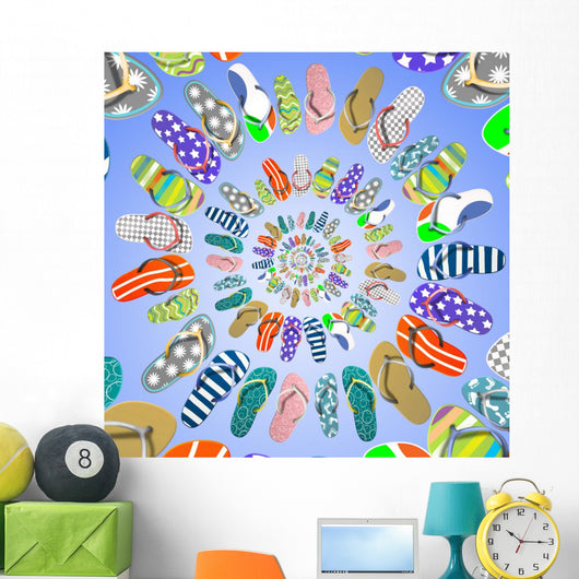 Flip Flops Wall Decal