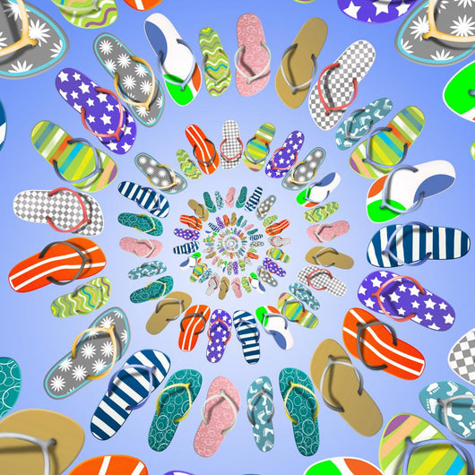 Flip Flops Wall Decal
