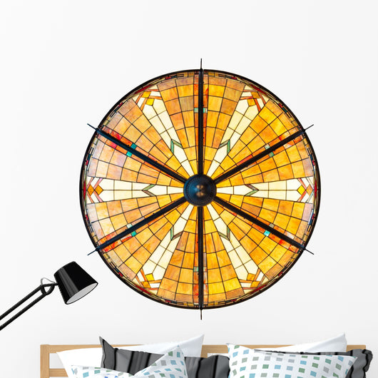 Large Illuminated Art Deco Wall Decal