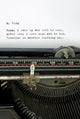 Retro typewriter with mundane blog Wall Mural
