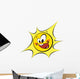 Happy Sun Black Outlines