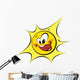 Happy Sun Black Outlines
