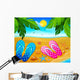 Flip-flops Sand Beach Illustration