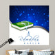 Concept for Muslim community Holy Month of Ramadan Kareem. Wall Mural