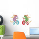 Pegasus Rides Bicycle Wall Mural