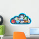 Cloud computing concept Wall Decal