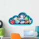 Cloud computing concept Wall Decal