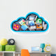 Cloud computing concept Wall Decal