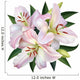 White Lily Wall Decal