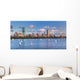 Panoramic Theboston Skyline across Wall Decal