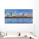 Panoramic Theboston Skyline across Wall Decal