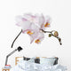 white orchid branch Wall Decal
