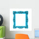 Turquoise Rectangular Frame Wall Decal