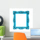 Turquoise Rectangular Frame Wall Decal