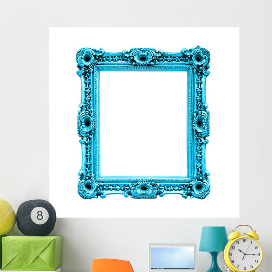 Turquoise Rectangular Frame Wall Decal