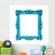 Turquoise Rectangular Frame Wall Decal