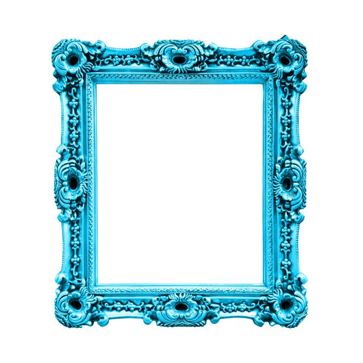 Turquoise Rectangular Frame Wall Decal