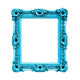 Turquoise Rectangular Frame Wall Decal