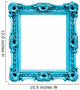 Turquoise Rectangular Frame Wall Decal
