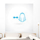 Groom bow and bride veil Wall Decal