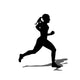 Running Silhouettes Vector Illustration