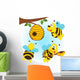 bees around a hive Wall Decal