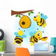 bees around a hive Wall Decal