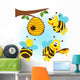 bees around a hive Wall Decal
