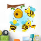 bees around a hive Wall Decal