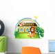 Lion outside Library Wall Decal
