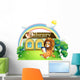 Lion outside Library Wall Decal