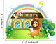 Lion outside Library Wall Decal