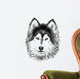 Portrait Husky Wall Decal