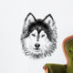 portrait of husky Wall Decal