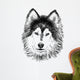 portrait of husky Wall Decal