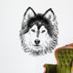 portrait of husky Wall Decal
